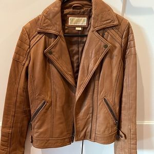 Michael Kors leather jacket LIKE NEW size small